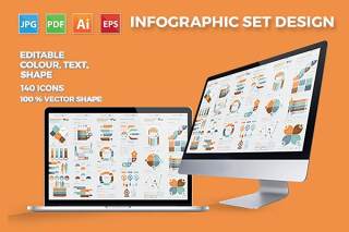 可编辑信息图表元素模板设计 Infographics Elements Design
