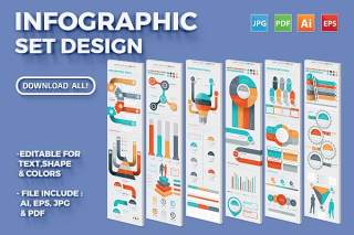 多用途信息图表元素矢量素材 Infographic Set