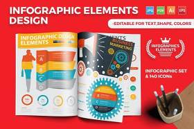 多用途信息图表模板设计矢量素材 Infographics Template Design