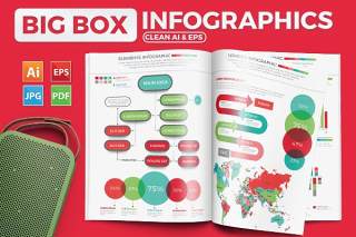 信息图形元素模板设计 Infographics Elements Template Design