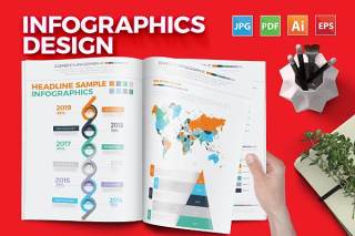 信息图表设计AI矢量元素 Infographics Design