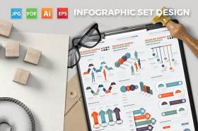 信息图表图形模板元素设计Big Infographics Elements Design