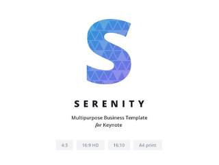 【MAC系统】多用途商务业务Keynote模板Serenity Multipurpose business template