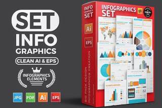大信息图形元素设计Big Infographics Elements Design