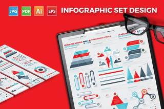 大信息图表模板元素设计Big Infographics Elements Design