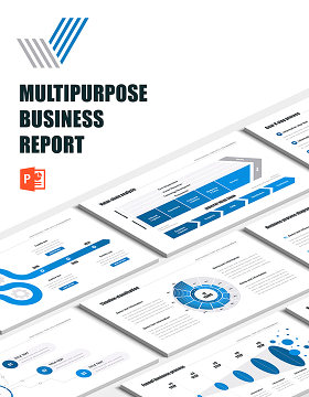 商业计划公司介绍工作报告PPT演示模板 Business Report Presentation PowerPoint