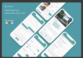 酒店预订和预订应用程序用户界面工具包Cesha - Hotel Booking & Reservation App UI Kit