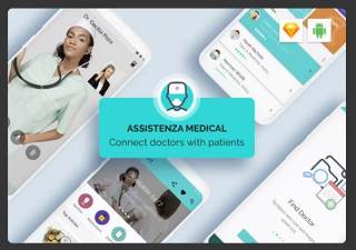 医疗救助用户界面模板Assistenza Medical
