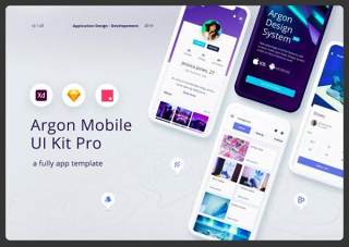 移动用户界面工具包专业版Argon Mobile UI Kit Pro