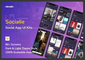 社交应用程序用户界面工具包Social App UI Kits