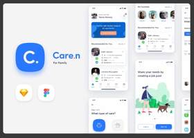家庭iOS用户界面工具包Caren - For Family iOS UI Kit