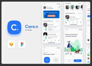 家庭iOS用户界面工具包Caren - For Family iOS UI Kit