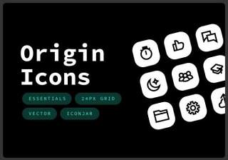 原点图标大纲要素素材Origin Icons – Outline Essentials