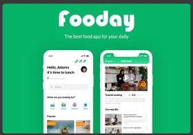 美食节用户界面UI模板Fooday iOS Apps