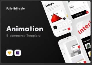 动画电子商务模板Animated e-commerce template