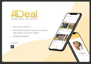 交易地点电子商务用户界面工具包Adeal - Deal Location Ecommerce UI Kits