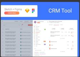 多用途CRM和分配用户界面工具包Multipurpose CRM & Assignments UI-Kit