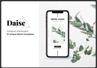 图片故事社交应用界面素材Daise Instagram Stories Pack