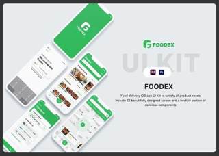 美食用户界面工具包Foodex Ui Kit