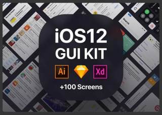 iOS12图形用户界面工具包iOS12 GUI KIT
