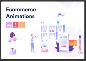 电子商务动画Ecommerce Animations