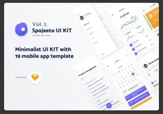 移动应用程序UI工具包连接Vol. 2 - Spojeeto Mobile App UI Kit