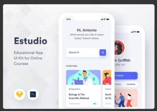 移动应用程序用户界面工具包Estudio Mobile App UI Kit