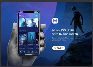 电影用户界面工具包Moveee - Movie UI Kit