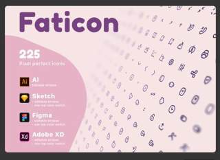 线性图标元素Faticon Line Icons Pack
