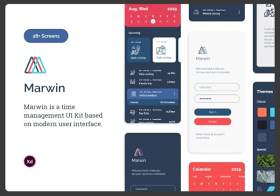 时间管理用户界面工具包Marwin Time Management UI Kit