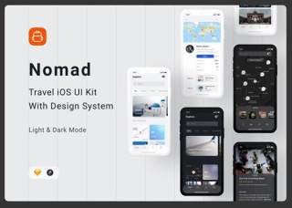 用户UI界面素材Nomad iOS UI Kit