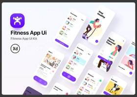 健身应用程序用户界面Fitness App Ui