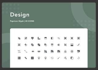 设计符号图标Design - Papricon Glyph