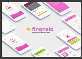 个人预算UI工具包Finansia Personal Budgeting UI Kit