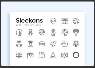 光滑的高级图标素材Sleekons Premium Icons