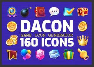 游戏图标元素DACON – Game Icon Generator