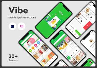 移动应用程序UI工具包Vibe - Mobile Application UI Kit