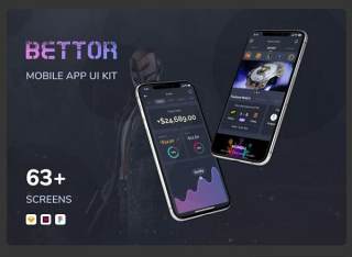 移动用户界面工具包Bettor - Mobile UI KIT
