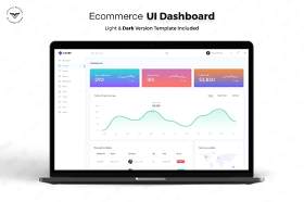 电子商务网站管理后台仪表板用户UI界面工具包PSD模板E-commerce-Admin-Dashboard-UI-Kit