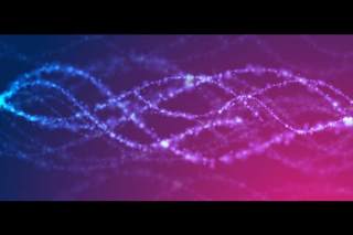 蓝紫色概念闪亮的DNA抽象背景EPS矢量设计素材Blue purple concept shiny DNA abstract background