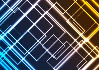 抽象发光霓虹色彩斑斓的广场背景EPS矢量设计素材abstract glowing neon colorful squares background