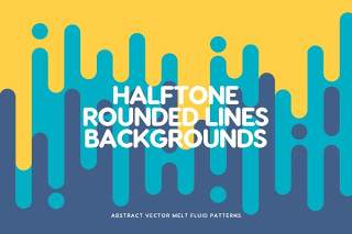 半色调垂直熔化线背景AI矢量素材Halftone Vertical Melting Lines Backgrounds