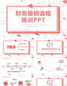 简约财务报销流程培训PPT模板