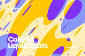 彩色液体形状背景AI设计矢量素材Colorful Liquid Shapes Backgrounds