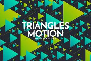 三角形运动背景AI矢量素材Triangles Motion Backgrounds