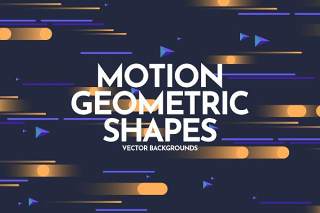 动感运动几何图形背景AI矢量素材Motion Geometric Shapes Backgrounds