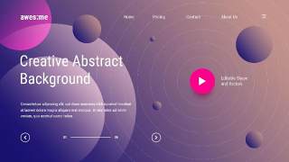 渐变创意网站抽象背景UI界面网页素材PSD模板ADL Abstract Background v3.2