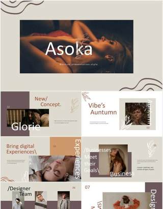 多功能创意商业PPT模板asoka multipurpose creative business powerpoint