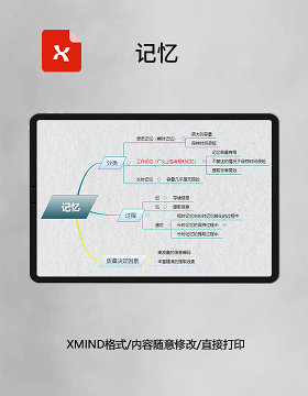 思维导图记忆XMind模板