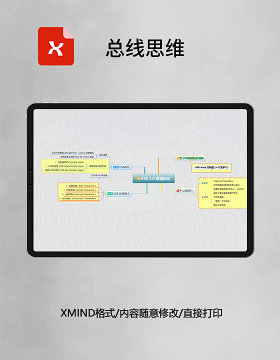 思维导图总线思维XMind模板